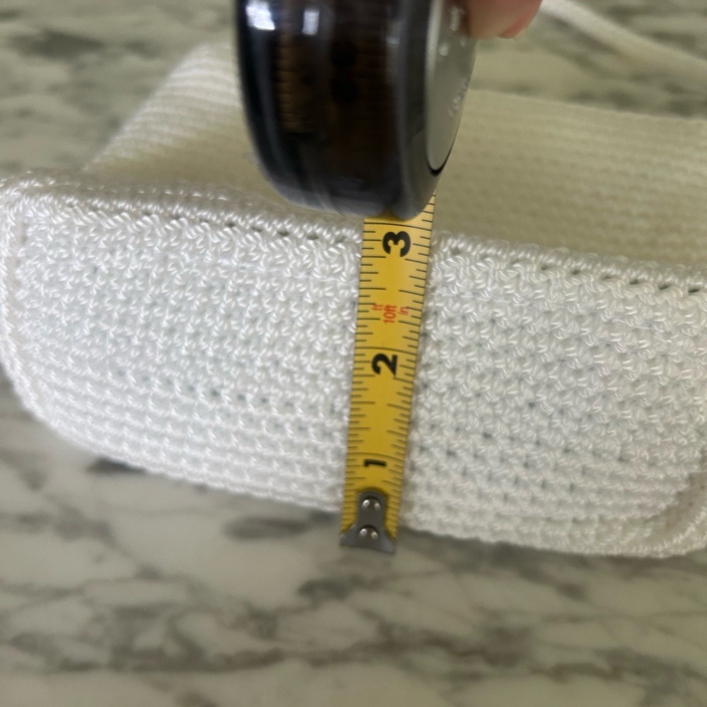 The Sak White Crochet Shoulder Bag with Gold Detail - Picture 7 of 9